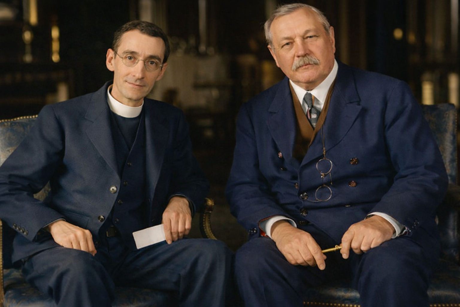 George Vale Owen with Sir Arthur Conan Doyle in New York